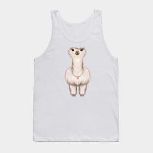 Cute Llama Drawing Tank Top